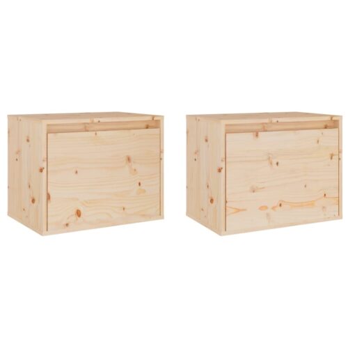 2x Floating Cabinet DIY Wall Mount Shelves Wooden Storage Rack Display Shelf Oak