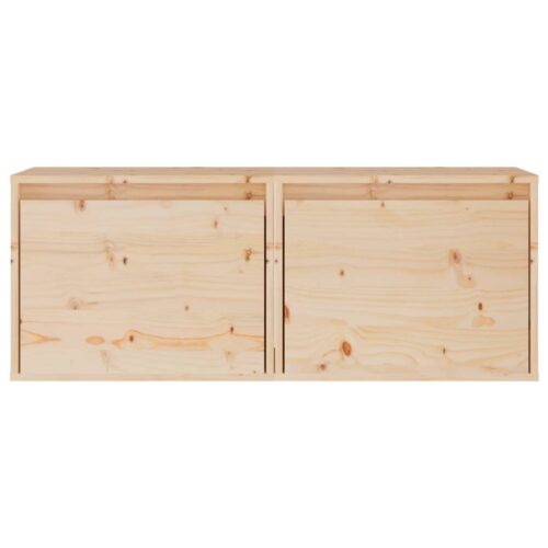 2x Floating Cabinet DIY Wall Mount Shelves Wooden Storage Rack Display Shelf Oak - Image 6