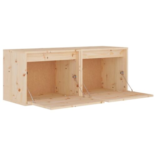 2x Floating Cabinet DIY Wall Mount Shelves Wooden Storage Rack Display Shelf Oak - Image 8
