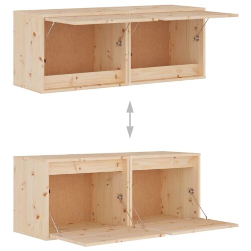 2x Floating Cabinet DIY Wall Mount Shelves Wooden Storage Rack Display Shelf Oak - Image 9