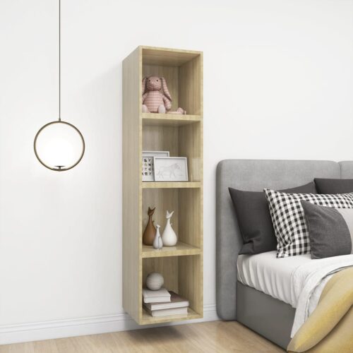 Wall Cabinets 4pcs Sonoma Oak 37x37x37cm Engineered Wood - Image 4
