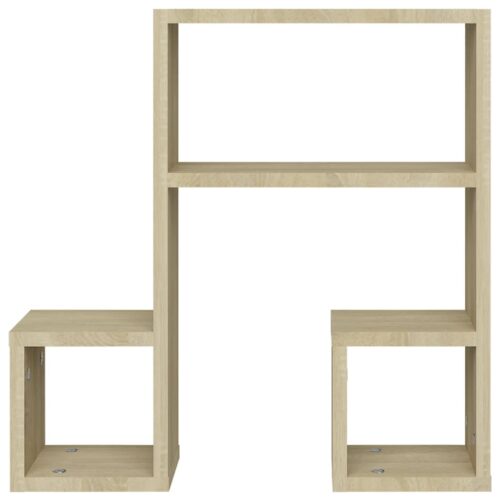 Wall Shelves 2pcs Sonoma Oak 50x15x50cm Engineered Wood - Image 5