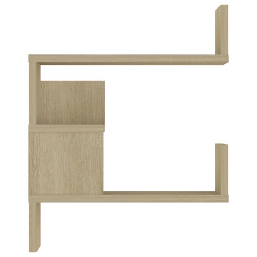 2-Piece Corner Bookshelf Wall Floating Display Storage Shelf Rack Wooden Shelves - Image 7