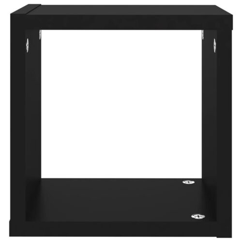 Wall Cube Shelves 6pcs Black 22x15x22cm - Image 8