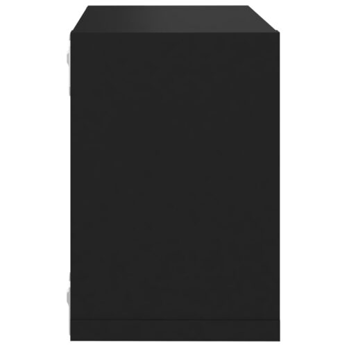 Wall Cube Shelves 6pcs Black 22x15x22cm - Image 9