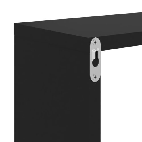 Wall Cube Shelves 6pcs Black 22x15x22cm - Image 10
