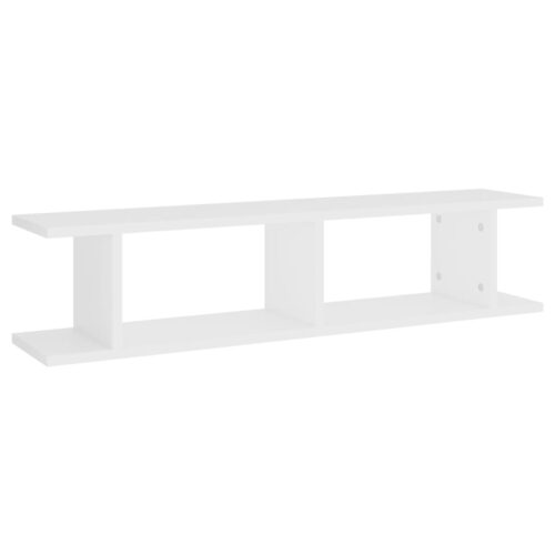 Wall Shelves 2pcs White 90x18x20cm Engineered Wood - Image 4