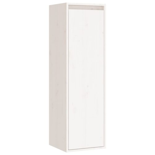 Wall Cabinets 2pcs White 30x30x100cm Solid Wood Pine