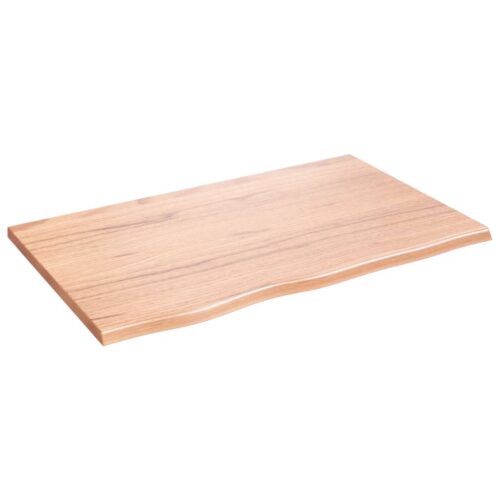 Wall Shelf Brown 80x50x2cm Treated Solid Wood Oak