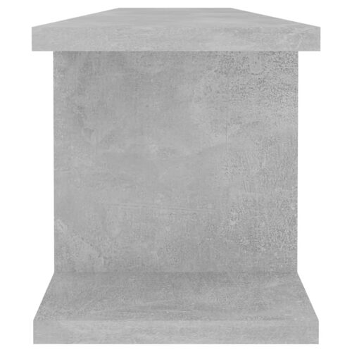 Wall Shelves 2pcs Concrete Grey 90x18x20cm Engineered Wood - Image 6