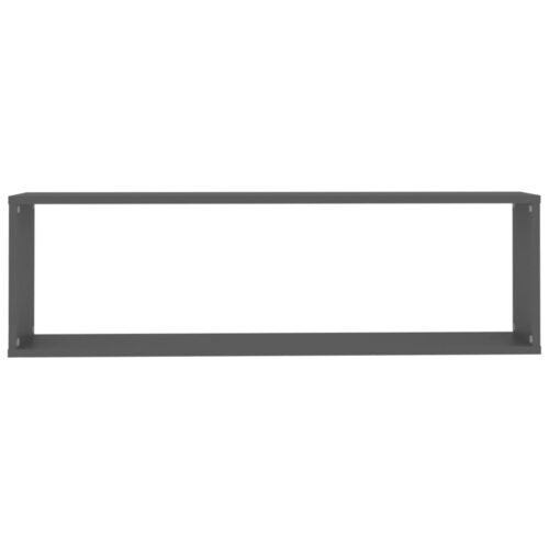 Wall Cube Shelves 6pcs Grey 100x15x30cm Engineered Wood - Image 7