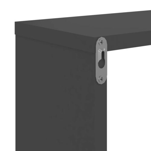 Wall Cube Shelves 2pcs Grey 26x15x26cm - Image 10