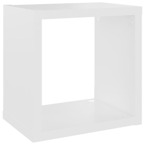 Wall Cube Shelves 4pcs White 22x15x22cm - Image 7