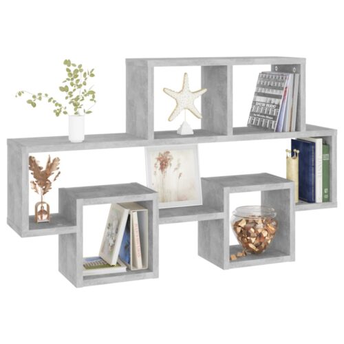Car-shaped Wall Shelf Concrete Grey 82x15x51cm Engineered Wood - Image 5