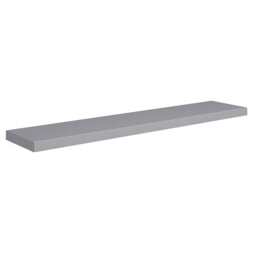 Floating Wall Shelves 2pcs Grey 120x23.5x3.8cm MDF - Image 3