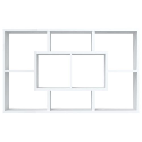 Display Storage Bookshelf Wall Mount Floating Cabinet Shelf Shelving Rack White - Image 5