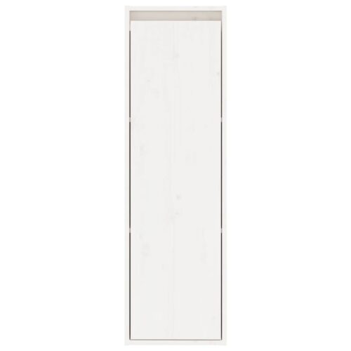 Wall Cabinet White 30x30x100cm Solid Wood Pine - Image 3