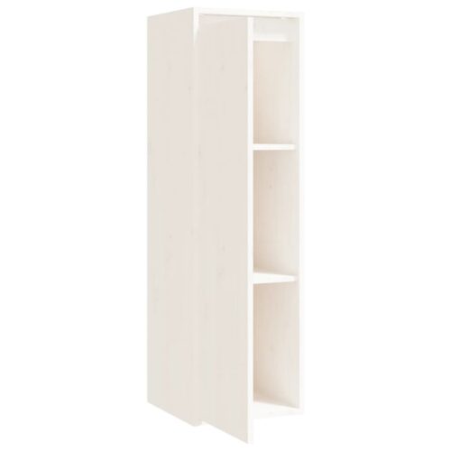 Wall Cabinet White 30x30x100cm Solid Wood Pine - Image 5