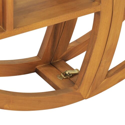 Yin Yang Wall Shelf 100x20x100cm Solid Wood Teak - Image 7
