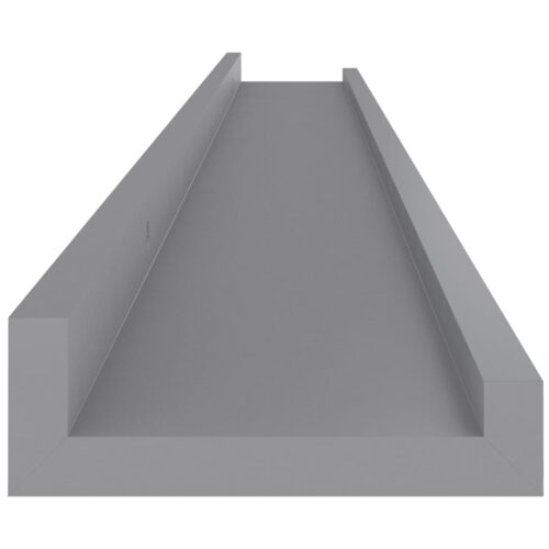 Wall Shelves 2pcs Grey 100x9x3cm - Image 7