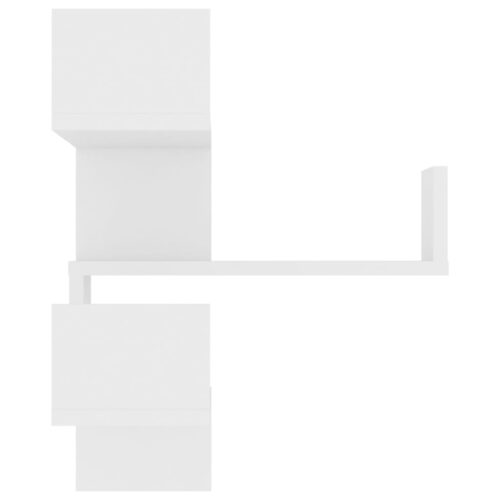 Wall Corner Shelf White 40x40x50cm Engineered Wood - Image 5