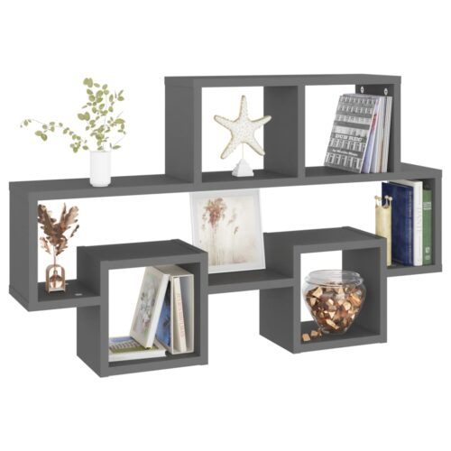 Car-shaped Wall Shelf Grey 82x15x51cm Engineered Wood - Image 5