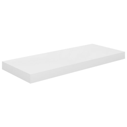 Floating Wall Shelves 4pcs High Gloss White 60x23.5x3.8cm MDF - Image 4