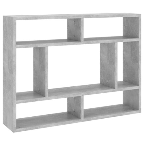 Wall Shelf Concrete Grey 75x16x55cm Engineered Wood