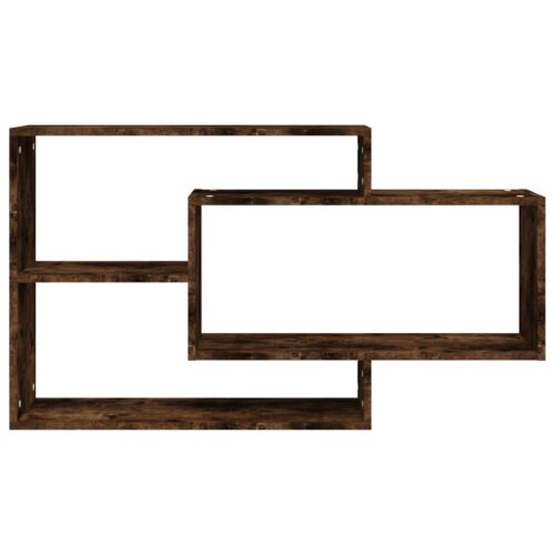 Wall Shelf Smoked Oak 104x20x58.5cm Engineered Wood - Image 3