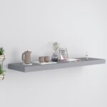 Floating Wall Shelf Grey 90x23.5x3.8cmmDF