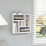Wall Shelf White 45.1x16x45.1cm Engineered Wood