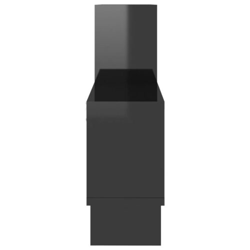 Car-shaped Wall Shelf High Gloss Black 82x15x51cm Engineered Wood - Image 4
