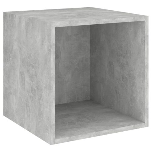 Wall Cabinet Concrete Grey 37x37x37cm Engineered Wood - Image 2