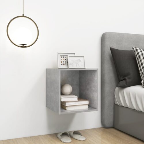 Wall Cabinet Concrete Grey 37x37x37cm Engineered Wood - Image 5