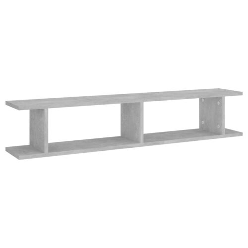 Wall Shelves 2pcs Concrete Grey 105x18x20cm Engineered Wood - Image 4