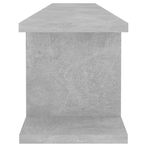 Wall Shelves 2pcs Concrete Grey 105x18x20cm Engineered Wood - Image 6