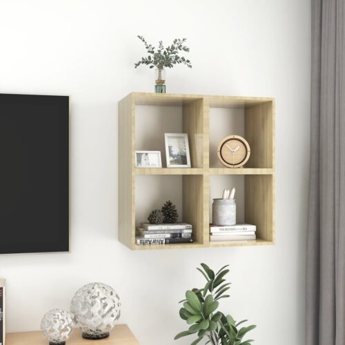 Wall Cabinets 4pcs White Sonoma Oak 37x37x37cm Engineered Wood - Image 3