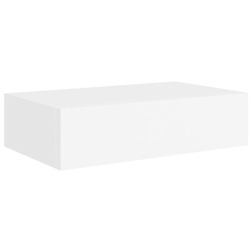 Wall-mounted Drawer Shelf White 40x23.5x10cm MDF - Image 2