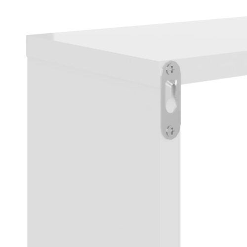 Wall Cube Shelves 4pcs High Gloss White 26x15x26cm - Image 10