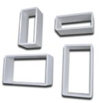 Wall Cube Shelves 8pcs White