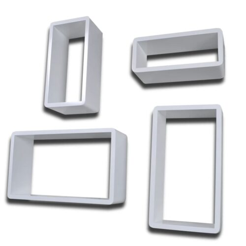 Wall Cube Shelves 8pcs White