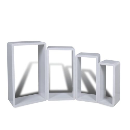 Wall Cube Shelves 8pcs White - Image 4
