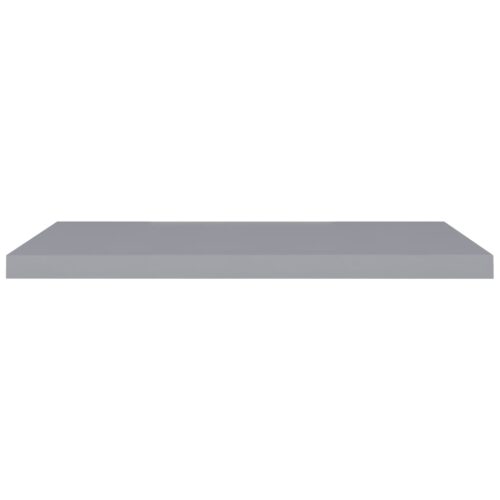Floating Wall Shelves 2pcs Grey 90x23.5x3.8cm MDF - Image 4