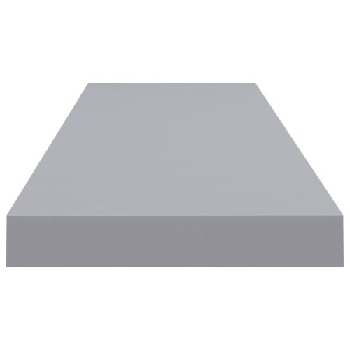 Floating Wall Shelves 2pcs Grey 90x23.5x3.8cm MDF - Image 5