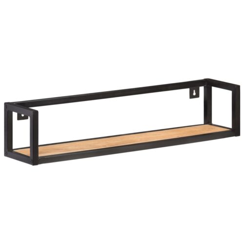 Wall Shelves 2pcs 80cm Solid Acacia Wood - Image 2