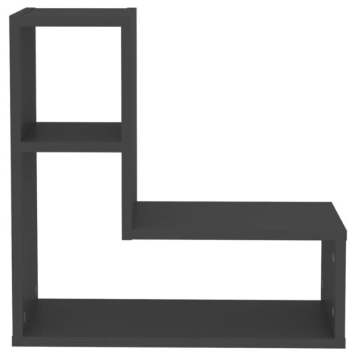 Wall Shelves 2pcs Grey 50x15x50cm Engineered Wood - Image 5