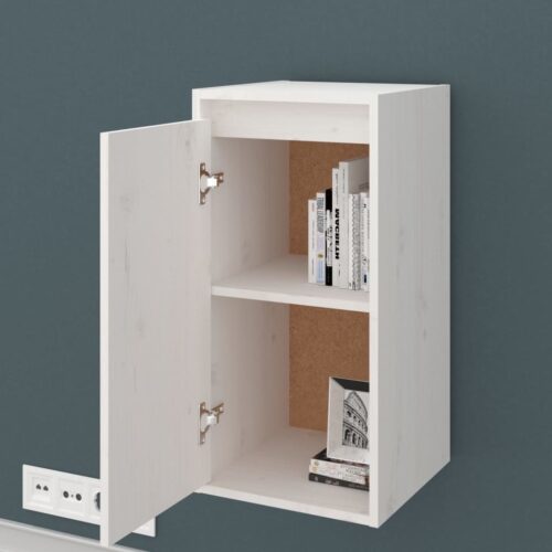 Wall Cabinets 2pcs White 30x30x60cm Solid Wood Pine - Image 5