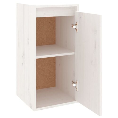 Wall Cabinets 2pcs White 30x30x60cm Solid Wood Pine - Image 9