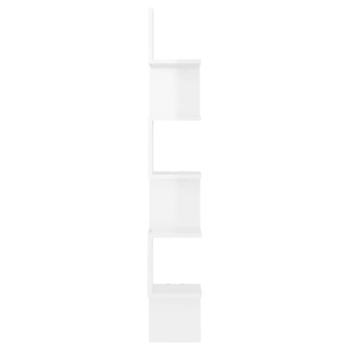 Wall Corner Shelf High Gloss White 20x20x127.5cm Engineered Wood - Image 3