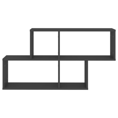 Wall Shelf Grey 100x18x53cm Engineered Wood - Image 4